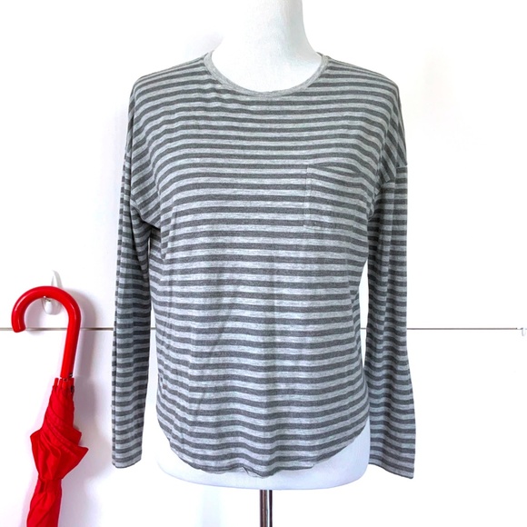 Vince Bundle of 2 Striped T-Shirts Sz S and Sz L - Picture 4 of 8